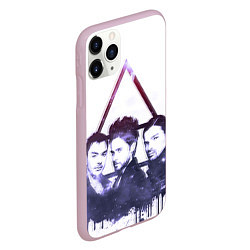 Чехол iPhone 11 Pro матовый 30 seconds to mars, цвет: 3D-розовый — фото 2