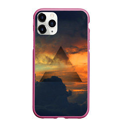 Чехол iPhone 11 Pro матовый 30 seconds to mars, цвет: 3D-малиновый