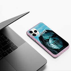 Чехол iPhone 11 Pro матовый Slipknot, цвет: 3D-розовый — фото 2