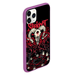 Чехол iPhone 11 Pro матовый Slipknot, цвет: 3D-фиолетовый — фото 2