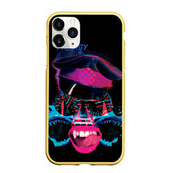 Чехол iPhone 11 Pro матовый The Prodigy, цвет: 3D-желтый