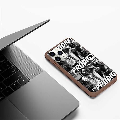 Чехол iPhone 11 Pro матовый The Prodigy / 3D-Коричневый – фото 3