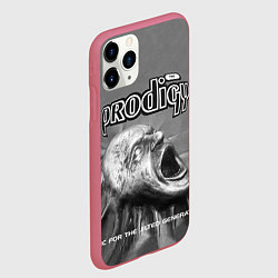 Чехол iPhone 11 Pro матовый The Prodigy: Madness, цвет: 3D-малиновый — фото 2