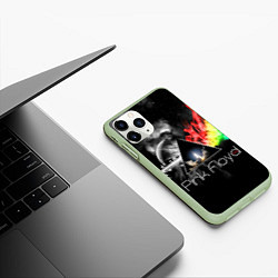 Чехол iPhone 11 Pro матовый Pink Floyd, цвет: 3D-салатовый — фото 2