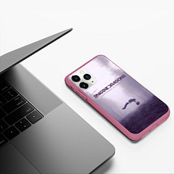 Чехол iPhone 11 Pro матовый Imagine Dragons: Silence, цвет: 3D-малиновый — фото 2