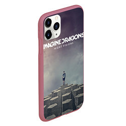 Чехол iPhone 11 Pro матовый Imagine Dragons: Night Visions, цвет: 3D-малиновый — фото 2