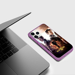 Чехол iPhone 11 Pro матовый Doctor Who: Heritage, цвет: 3D-фиолетовый — фото 2