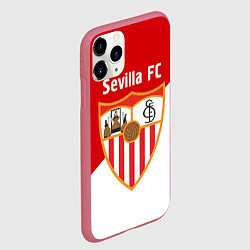 Чехол iPhone 11 Pro матовый Sevilla FC, цвет: 3D-малиновый — фото 2