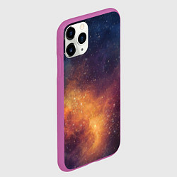 Чехол iPhone 11 Pro матовый Космос, цвет: 3D-фиолетовый — фото 2