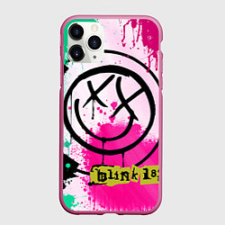 Чехол iPhone 11 Pro матовый Blink-182: Purple Smile, цвет: 3D-малиновый