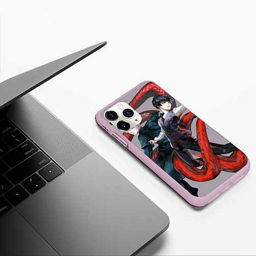 Чехол iPhone 11 Pro матовый Гуль / 3D-Розовый – фото 3