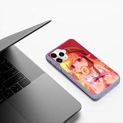 Чехол iPhone 11 Pro матовый Ошино Шинобу, цвет: 3D-светло-сиреневый — фото 2