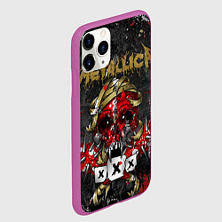 Чехол iPhone 11 Pro матовый Metallica XXX, цвет: 3D-фиолетовый — фото 2