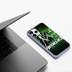 Чехол iPhone 11 Pro матовый Metallica: Robert Trujillo, цвет: 3D-светло-сиреневый — фото 2