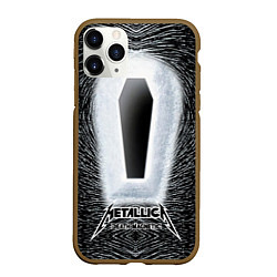 Чехол iPhone 11 Pro матовый Metallica: Death Magnetic, цвет: 3D-коричневый
