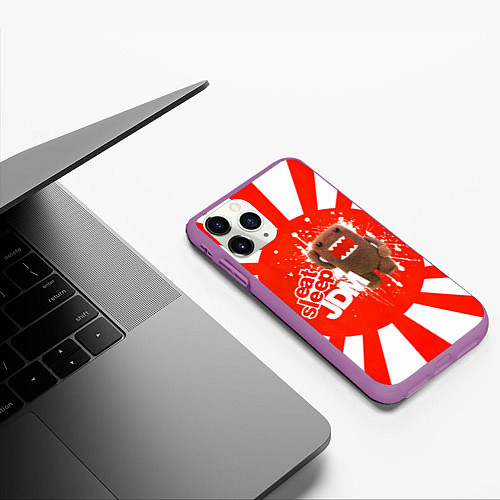 Чехол iPhone 11 Pro матовый Domo jdm / 3D-Фиолетовый – фото 3