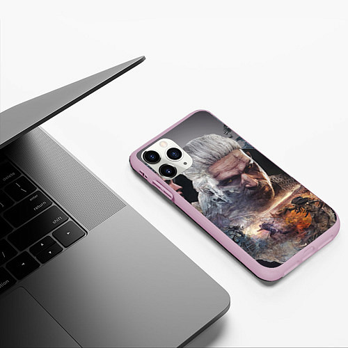 Чехол iPhone 11 Pro матовый Игромир / 3D-Розовый – фото 3