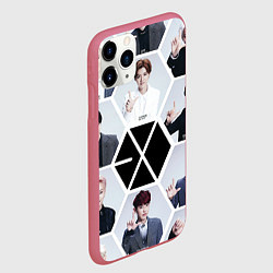 Чехол iPhone 11 Pro матовый EXO Boys, цвет: 3D-малиновый — фото 2