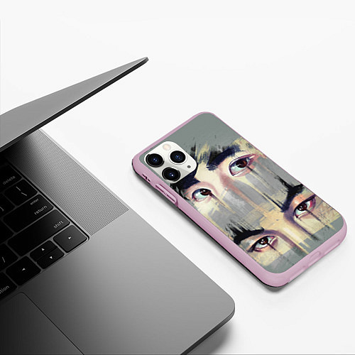 Чехол iPhone 11 Pro матовый EXO Eyes / 3D-Розовый – фото 3