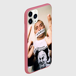 Чехол iPhone 11 Pro матовый Eminem: I am Rap, цвет: 3D-малиновый — фото 2