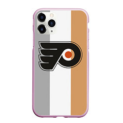 Чехол iPhone 11 Pro матовый Philadelphia Flyers, цвет: 3D-розовый