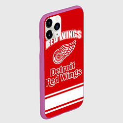Чехол iPhone 11 Pro матовый Detroit red wings, цвет: 3D-фиолетовый — фото 2