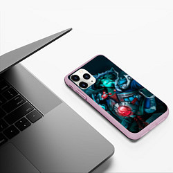 Чехол iPhone 11 Pro матовый Storm Spirit, цвет: 3D-розовый — фото 2