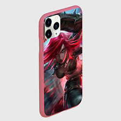 Чехол iPhone 11 Pro матовый League of legends, цвет: 3D-малиновый — фото 2