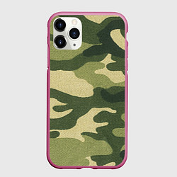 Чехол iPhone 11 Pro матовый Хаки, цвет: 3D-малиновый