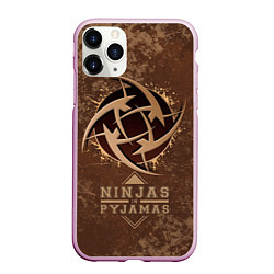 Чехол iPhone 11 Pro матовый Ninjas In Pyjamas, цвет: 3D-розовый