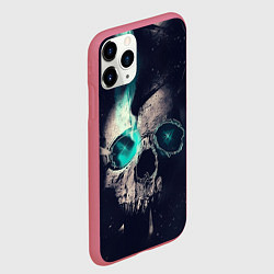Чехол iPhone 11 Pro матовый Skull eyes, цвет: 3D-малиновый — фото 2