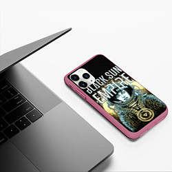 Чехол iPhone 11 Pro матовый Black Sun Empire, цвет: 3D-малиновый — фото 2