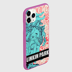 Чехол iPhone 11 Pro матовый Linkin Park: Sky Girl, цвет: 3D-фиолетовый — фото 2