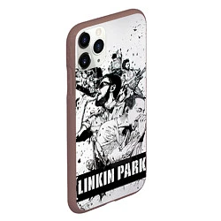 Чехол iPhone 11 Pro матовый Linkin Park, цвет: 3D-коричневый — фото 2