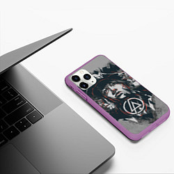 Чехол iPhone 11 Pro матовый Linkin Park: My Style, цвет: 3D-фиолетовый — фото 2