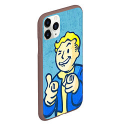 Чехол iPhone 11 Pro матовый Fallout: It's okey, цвет: 3D-коричневый — фото 2