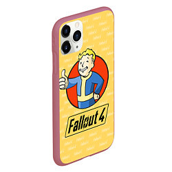 Чехол iPhone 11 Pro матовый Fallout 4: Pip-Boy, цвет: 3D-малиновый — фото 2