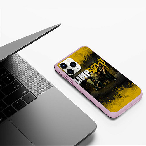 Чехол iPhone 11 Pro матовый Limp Bizkit: Gold Street / 3D-Розовый – фото 3