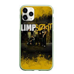 Чехол iPhone 11 Pro матовый Limp Bizkit: Gold Street, цвет: 3D-салатовый