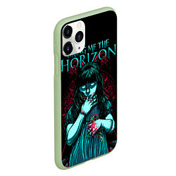 Чехол iPhone 11 Pro матовый BMTH: Zombie Girl, цвет: 3D-салатовый — фото 2