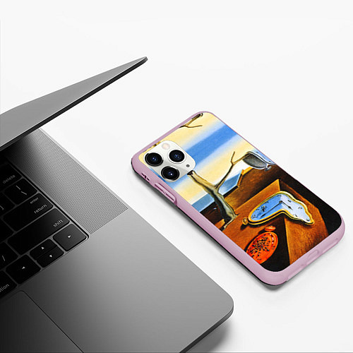 Чехол iPhone 11 Pro матовый Постоянство Памяти / 3D-Розовый – фото 3