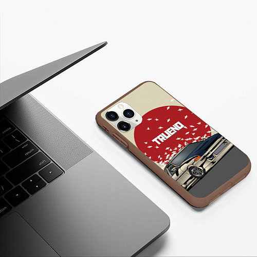 Чехол iPhone 11 Pro матовый Toyota Trueno ae86 / 3D-Коричневый – фото 3