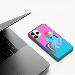 Чехол iPhone 11 Pro матовый My Little Pony, цвет: 3D-темно-зеленый — фото 2