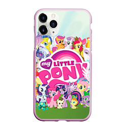 Чехол iPhone 11 Pro матовый My Little Pony, цвет: 3D-розовый