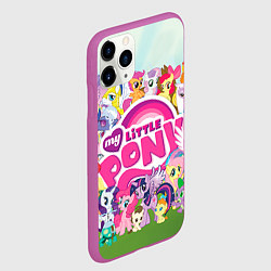 Чехол iPhone 11 Pro матовый My Little Pony, цвет: 3D-фиолетовый — фото 2