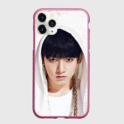 Чехол iPhone 11 Pro матовый Jeon Jung Kook, цвет: 3D-малиновый