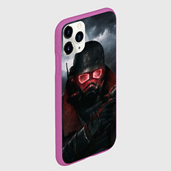 Чехол iPhone 11 Pro матовый Fallout: New Vegas, цвет: 3D-фиолетовый — фото 2