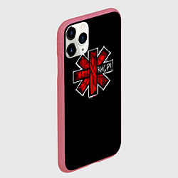 Чехол iPhone 11 Pro матовый RHCP Symbol, цвет: 3D-малиновый — фото 2