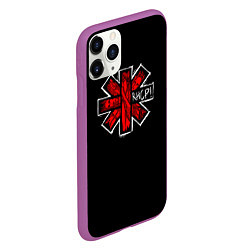 Чехол iPhone 11 Pro матовый RHCP Symbol, цвет: 3D-фиолетовый — фото 2