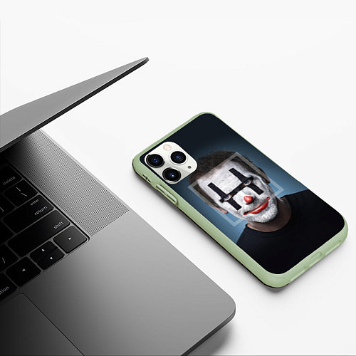 Чехол iPhone 11 Pro матовый Clown House MD / 3D-Салатовый – фото 3